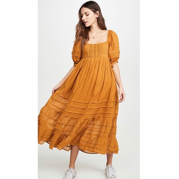 Free People Lets Be Friends Midi Dress 